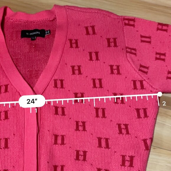 11 Honore hidden button cuffed sleeve v-neck sweater - Picture 7 of 9